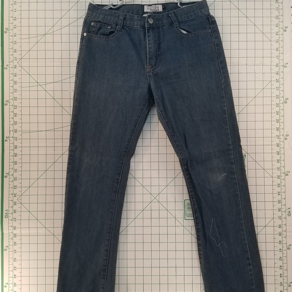 Loose Thread Denim Blue Jeans Size 18